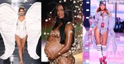 "Aniołki" i nie tylko maszerują po wybiegu podczas show Victoria's Secret: Gigi Hadid, ciężarna Jasmine Tookes i córka Kate Moss