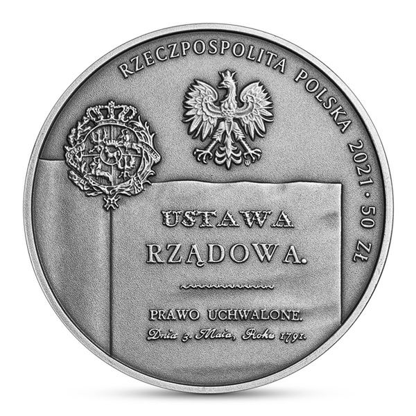 Okolicznościowa srebrna moneta o nominale 50 złotych 