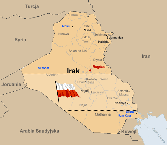 Polska strefa w Iraku: między Bagdadem a Basrą