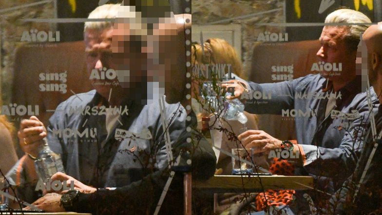 Jarosław Jakimowicz imprezuje w centrum Warszawy