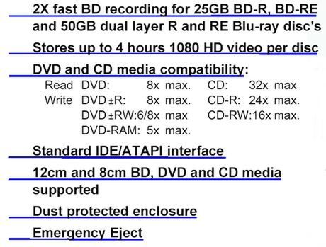 Napęd Blu-ray od Sony i NEC 2