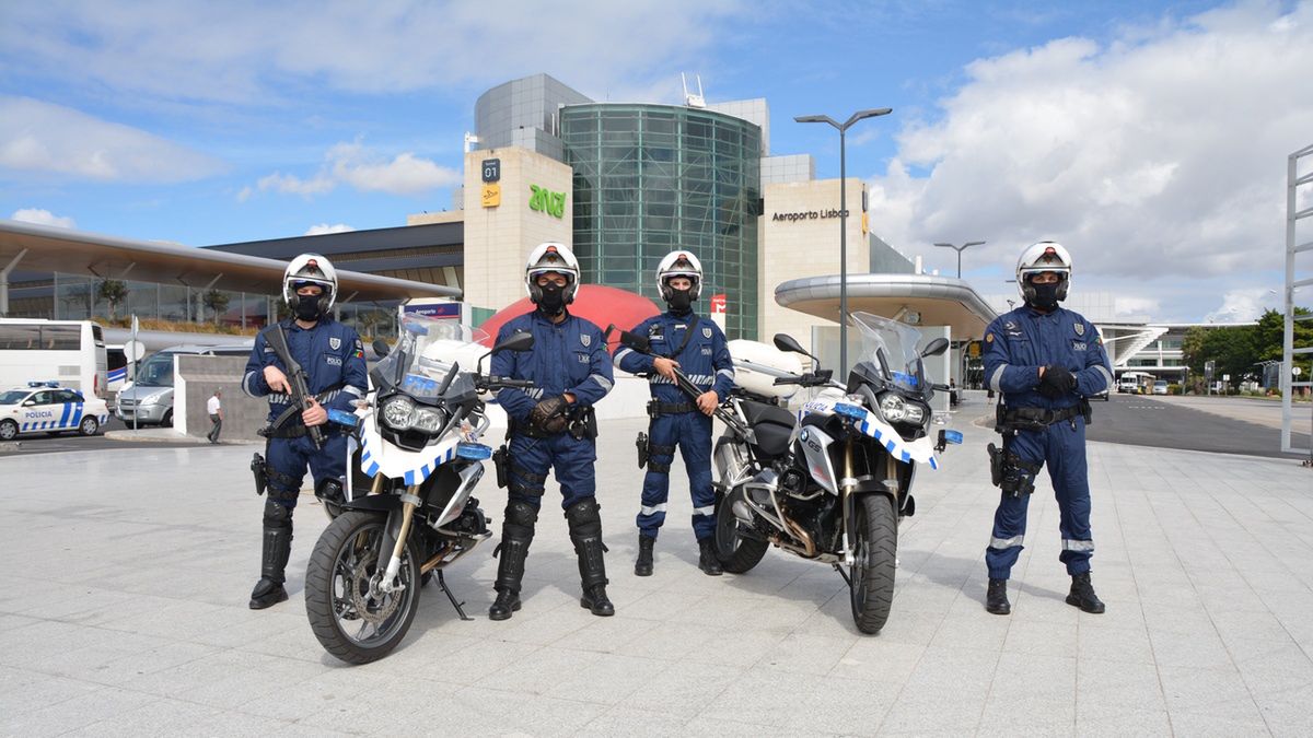 Portugalska policja w ekwipunku