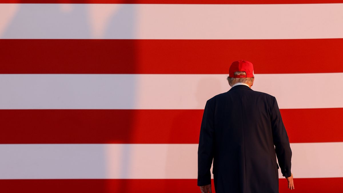 US President Donald Trump departs after speaking at the Iowa State Fairgrounds in Des Moines, Iowa, US, on Thursday, July 3, 2025. Trump intends to lay out his plans to celebrate the nation's 250th anniversary, in addition to emphasizing his bid to codify tax, immigration and welfare reforms in Congress. Photographer: Scott Morgan/Bloomberg via Getty Images