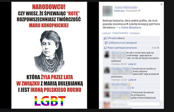 Zawisza: teza o rzekomym lesbizmie to plotki feministek