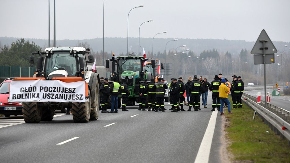 Podczas protestu rolników doszło do potrącenia dwóch osób (zdjęcie ilustracyjne)