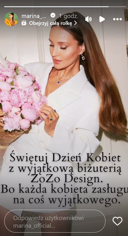 Marina w kampanii biżuterii