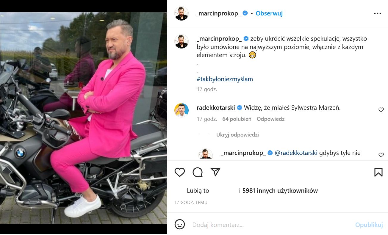 Marcin Prokop wbił szpilkę Tomaszowi Kammelowi