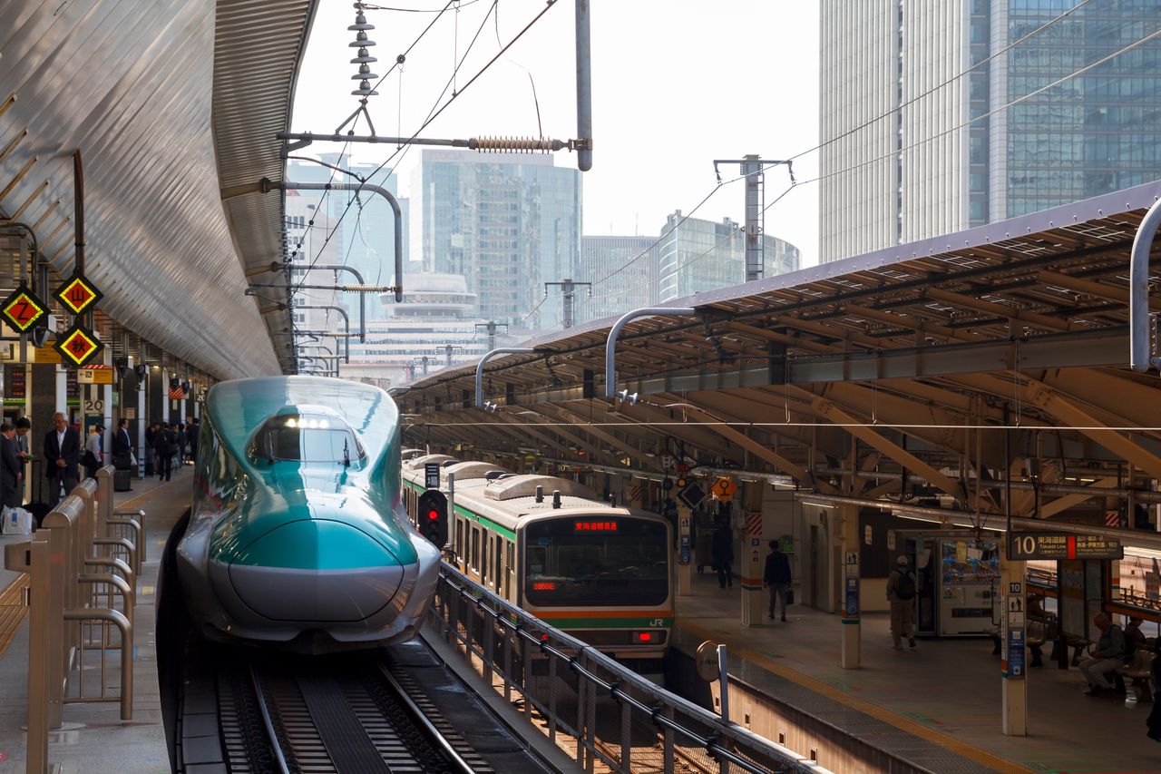 A snake was found at the Tokyo station.