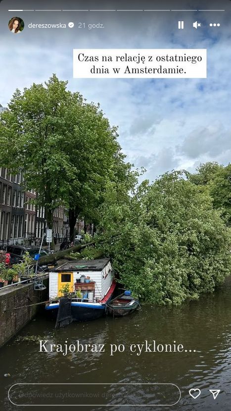 Anna Dereszowska relacjonuje pobyt w Amsterdamie