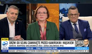 Na wizji zapadła niezręczna cisza. Mina Morozowskiego mówi wszystko