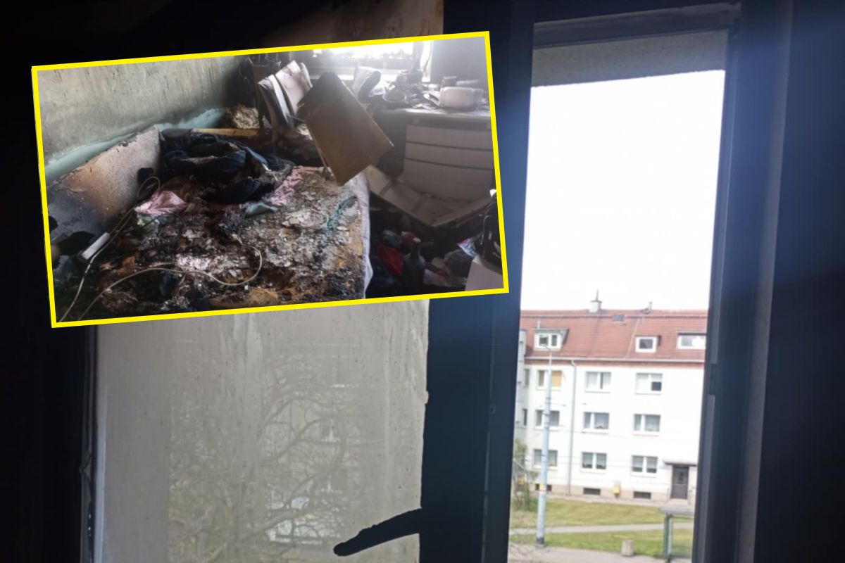 Pożar w mieszkaniu pani Patrycji