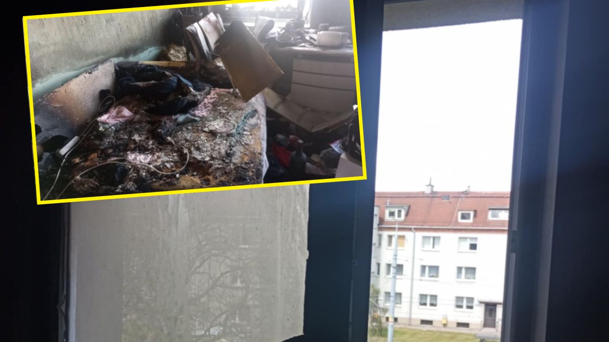 Pożar w mieszkaniu pani Patrycji