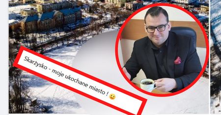 Gigantyczny napis "J…ć PiS" w Skarżysku. Zdjęcie hitem internetu
