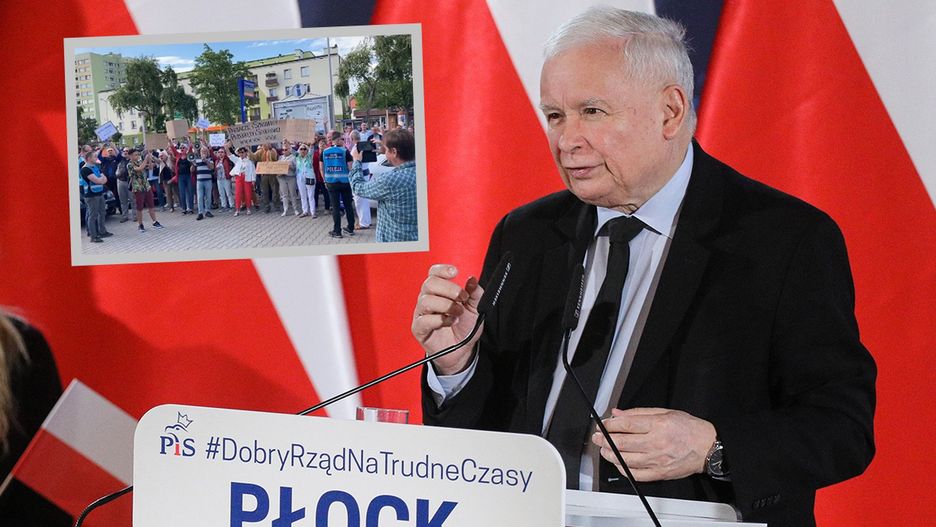 Spotkanie Jarosława Kaczyńskiego w Płocku