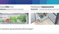 Chłodziarko-zamrażarki Bosch NoFrost reklamowane z systemem świeżości VitaFresh (wideo)