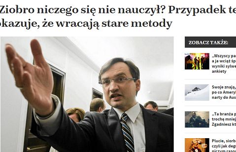 Zbigniew Ziobro pozwie naTemat.pl za sugerowanie zemsty na znanej lekarce