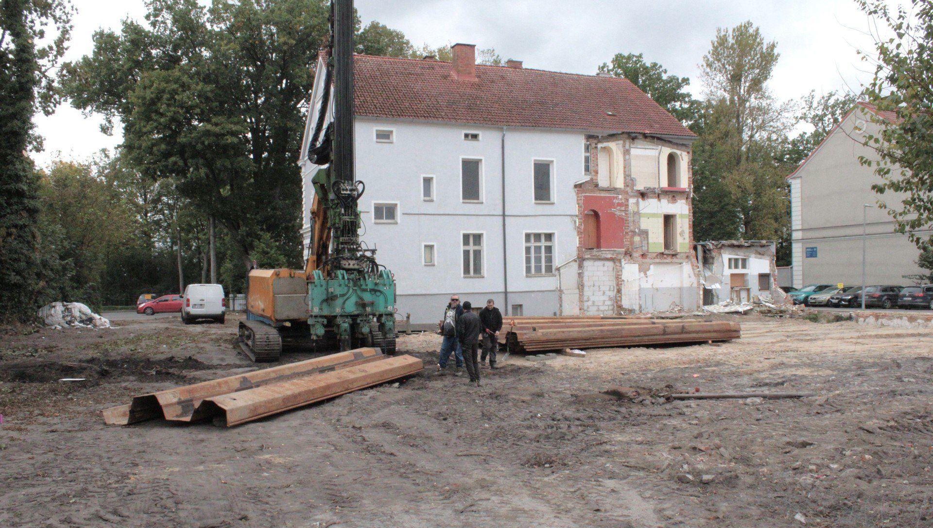 Hotel Oskar w trakcie przebudowy