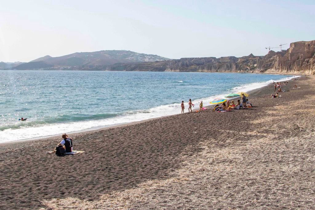 Plaża na Santorini