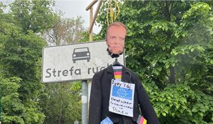 Protest przeciwko Zielonemu Ładowi. "Powiesili" podobiznę premiera