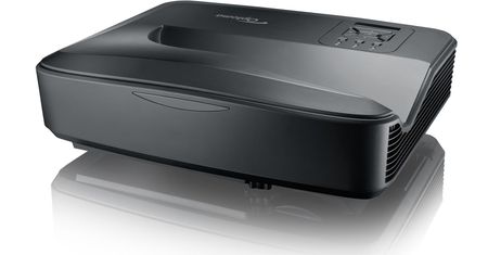 Optoma ZH420UST – laserowy projektor krótkiego rzutu. 100-calowy obraz z projektora ustawionego pod ścianą
