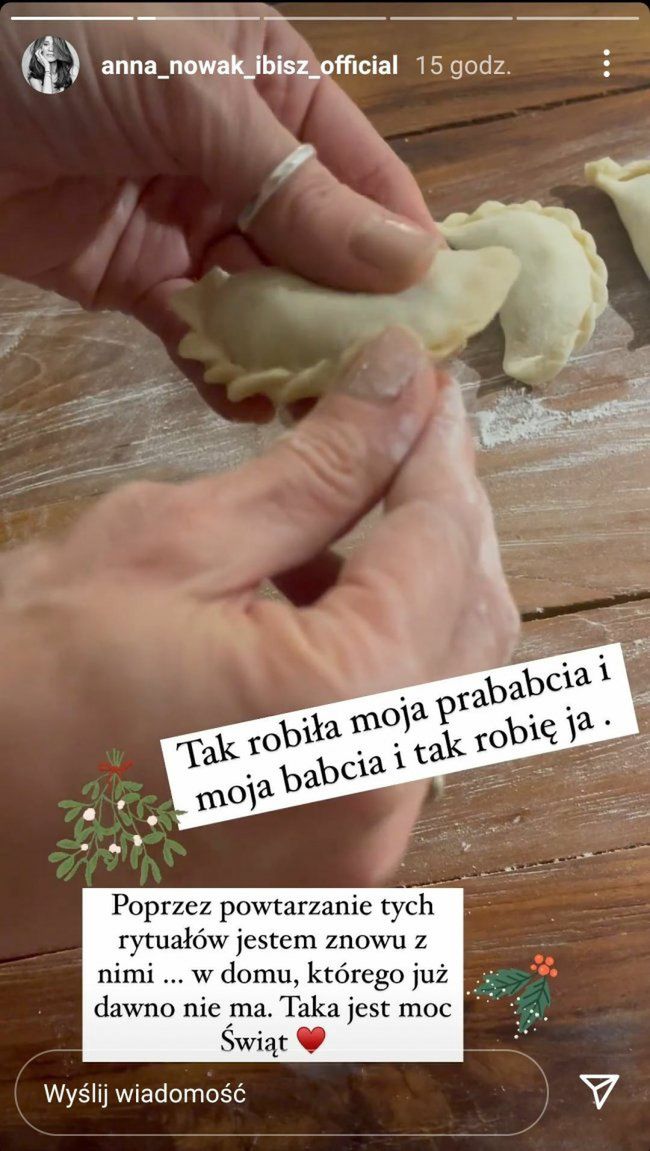 Screen z Instagrama Anny Ibisz Nowak.