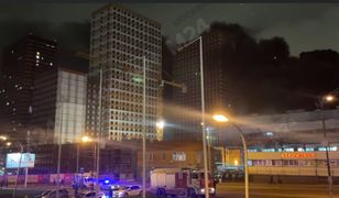Północ Moskwy spowita dymem. Nocny pożar w Rosji