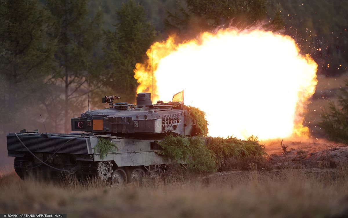 "Pancerna pięść". Reznikow wprost o decyzji ws. czołgów. Na zdjęciu czołg Leopard 2