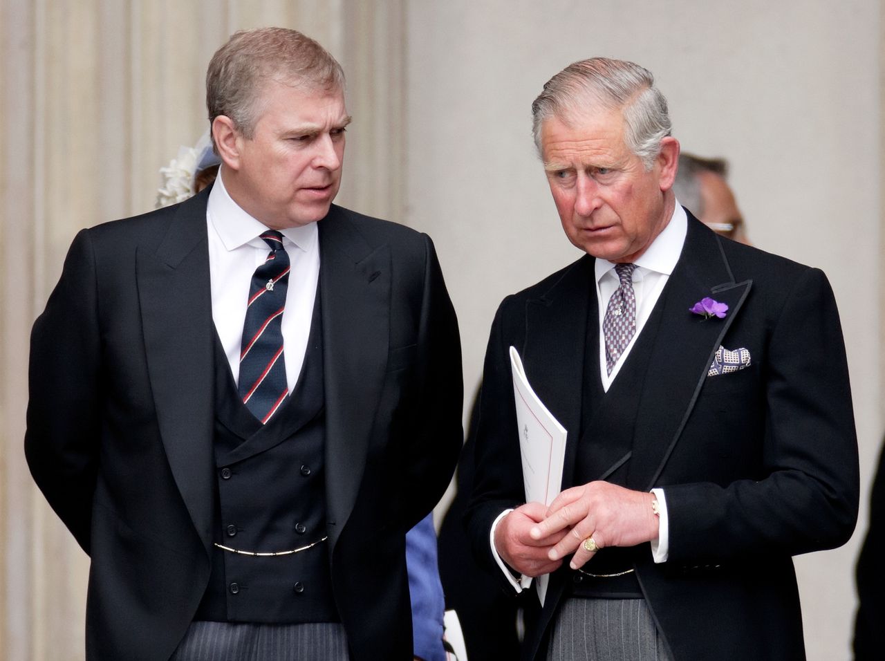 King Charles III and Prince Andrew