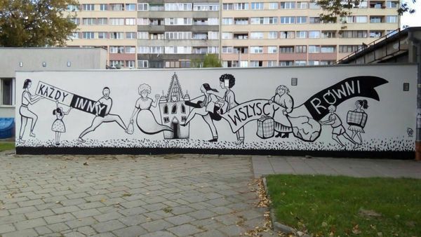 Wrocław. Mury na Gajowickiej za równością. Świetny mural przypomni o potrzebie empatii