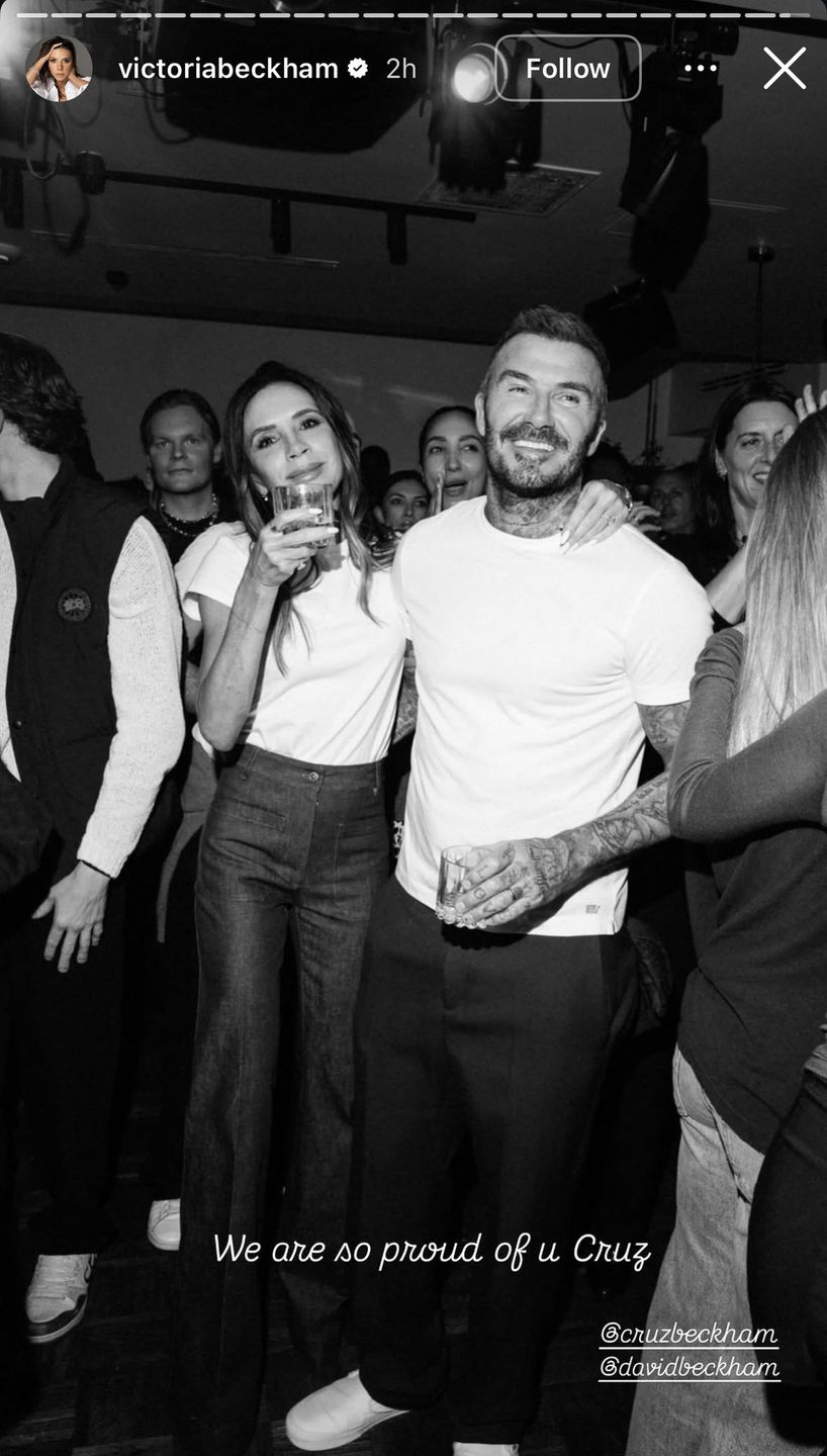 Victoria i David na koncercie Cruza Beckhama