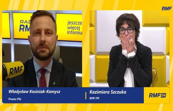 Kazimiera Szczuka pomyliła RMF FM z TOK FM. Komplementowała też brodę swojego gościa