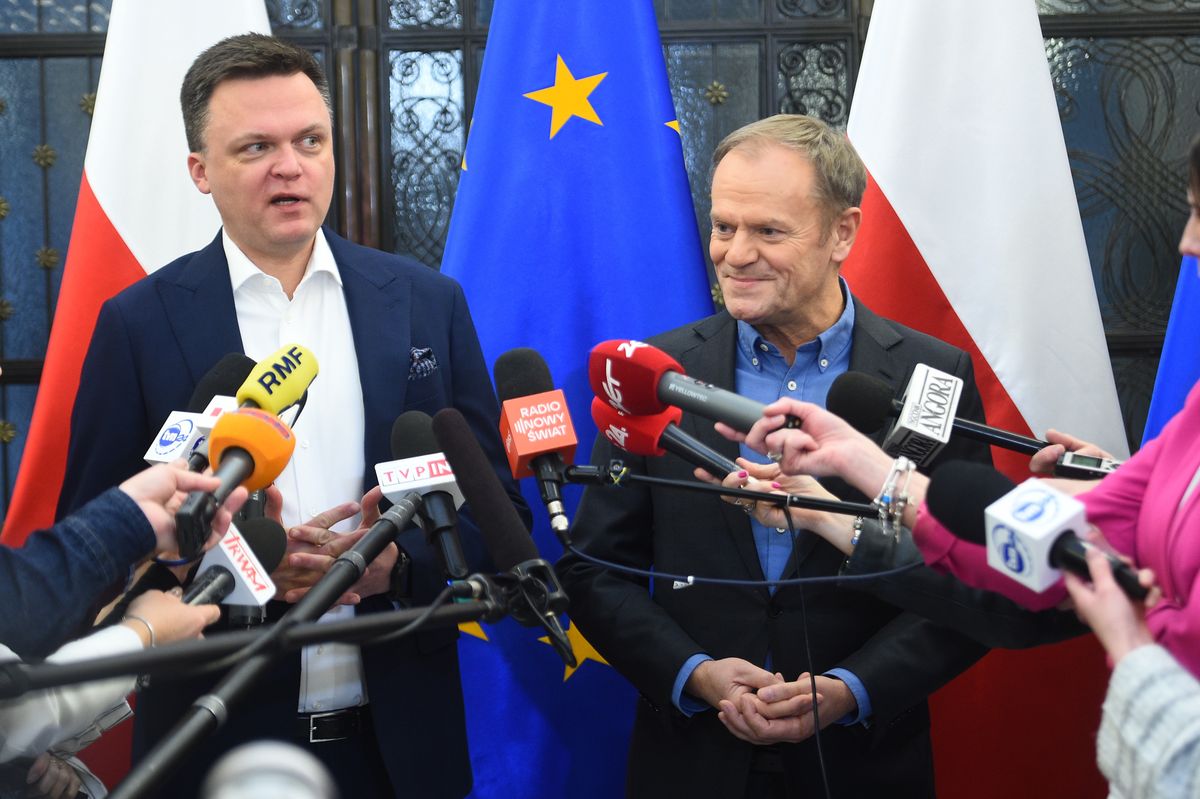 Donald Tusk po spotkaniu z Marszałkiem Sejmu