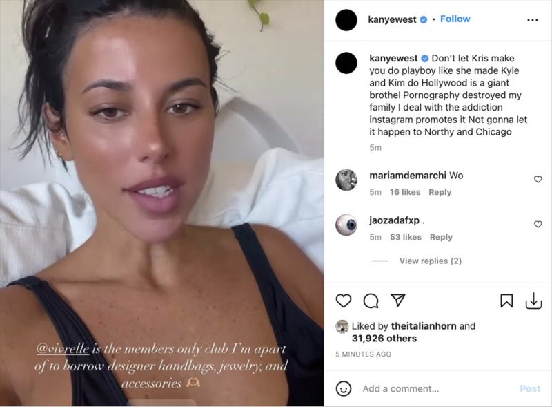Kanye West ostrzega byłą asystentkę Kylie Jenner przed zepsutym Hollywood 