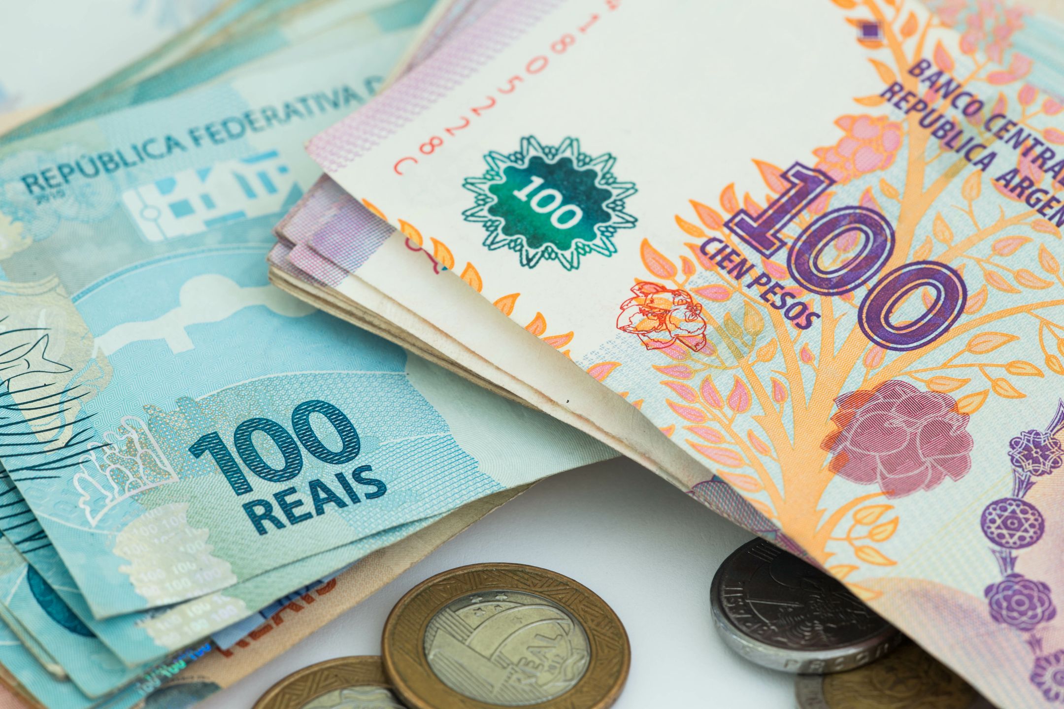 Brazilian money reais and Argentinian peso  / business concept
AndrzejRostek
argentina, brazilian, peso, reais, money, business, south america, currency, brazil, pesos, commerce, cash, investment, value, saving, credit, loan, bank, economy, sao paulo, travel, rio, buenos aires