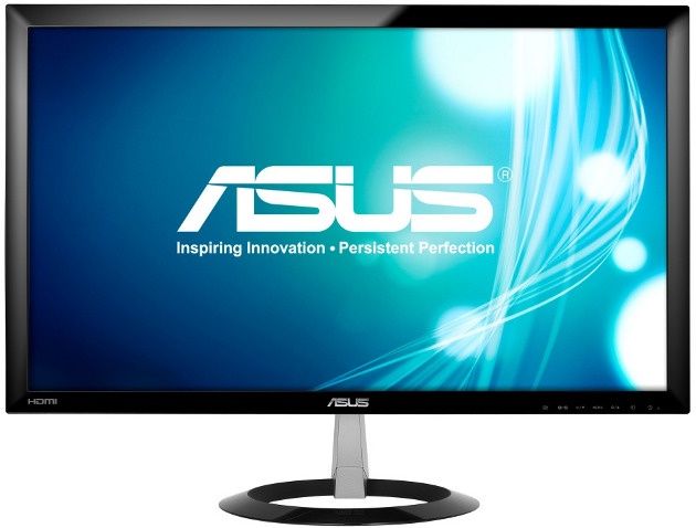 asus monitor vx238t h wygląd prz&oacute;d ekran