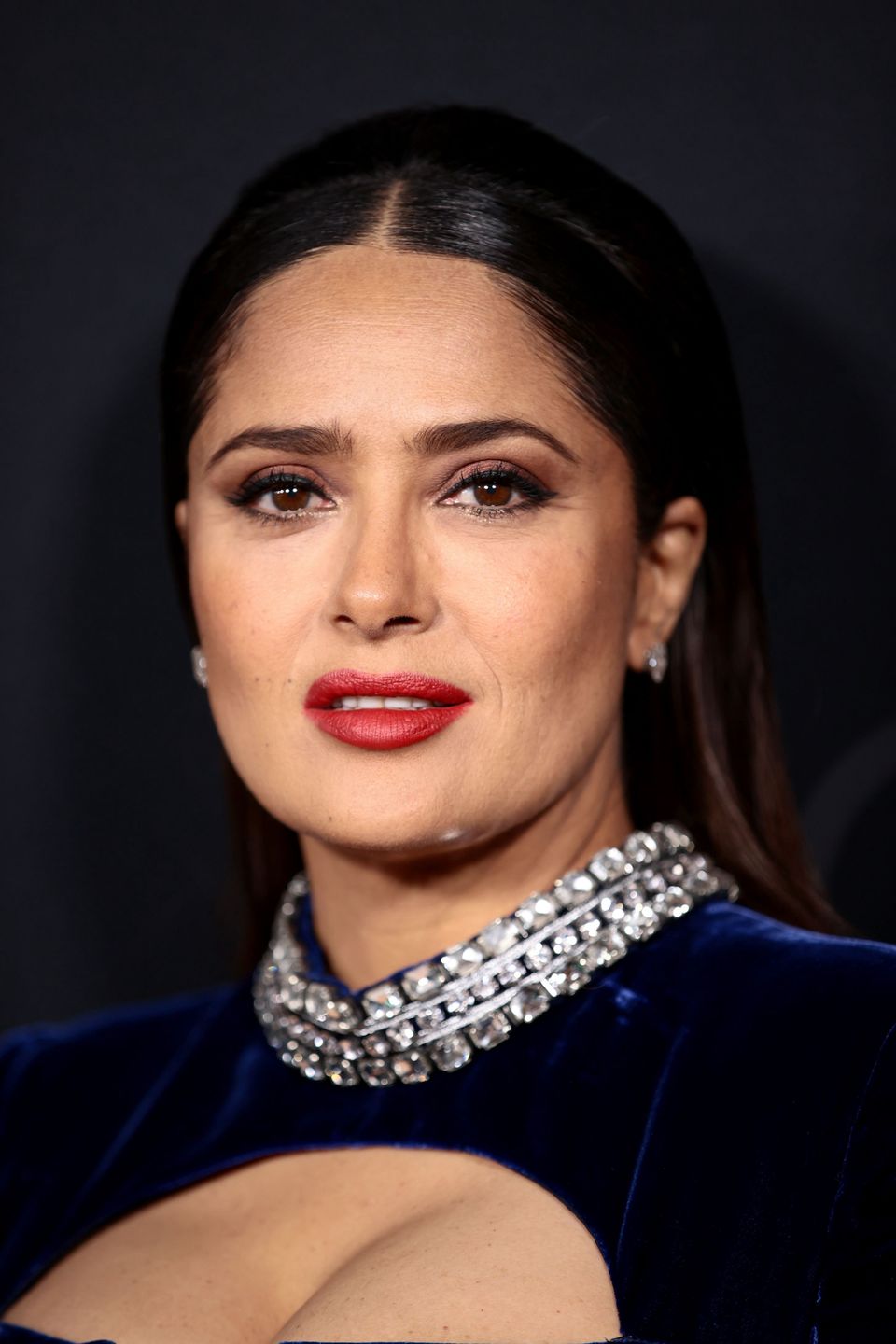 Salma Hayek na nowojorskiej premierze "House of Gucci"