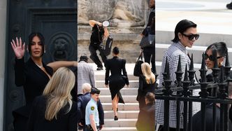 Kim Kardashian maszeruje w towarzystwie Kris Jenner do paryskiego sądu, by złożyć zeznania ws. napadu sprzed dziewięciu lat