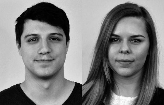 Michał Dziuba i Magdalena Bliźniak w agencji GetHero