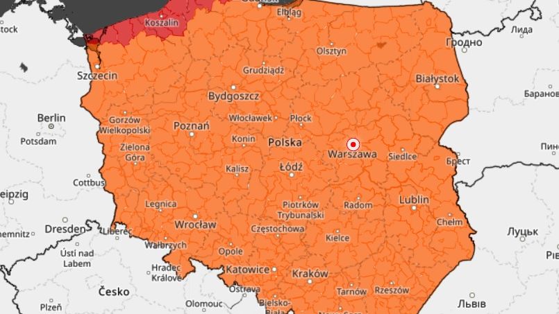 Ostrzeżenia 2 i 3 stopnia przed silnym wiatrem