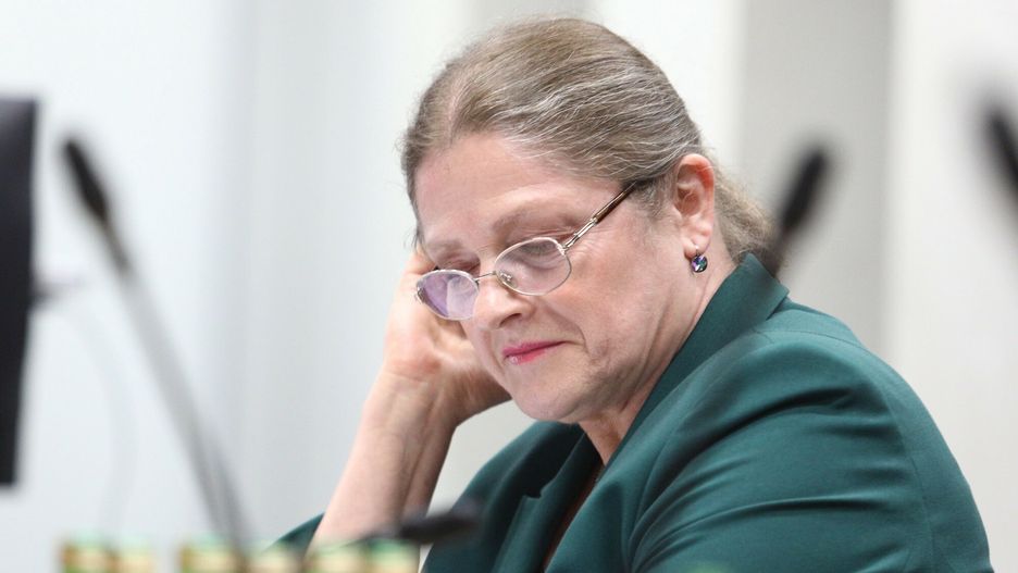 Paw?owicz i Piotrowicz przed komisj? sprawiedliwo?ci20.11.2019 Warszawa, Sejm, posiedzenie Komisji Sprawiedliwosci i Praw Czlowieka. Przesluchanie kandydatow do Trybunalu Konstytucyjnego: Krystyny Pawlowicz i Stanislawa Piotrowicza fot. Tomasz Jastrzebowski/REPORTER
n/z: Krystyna PawlowiczTomasz Jastrzebowski/REPORTER