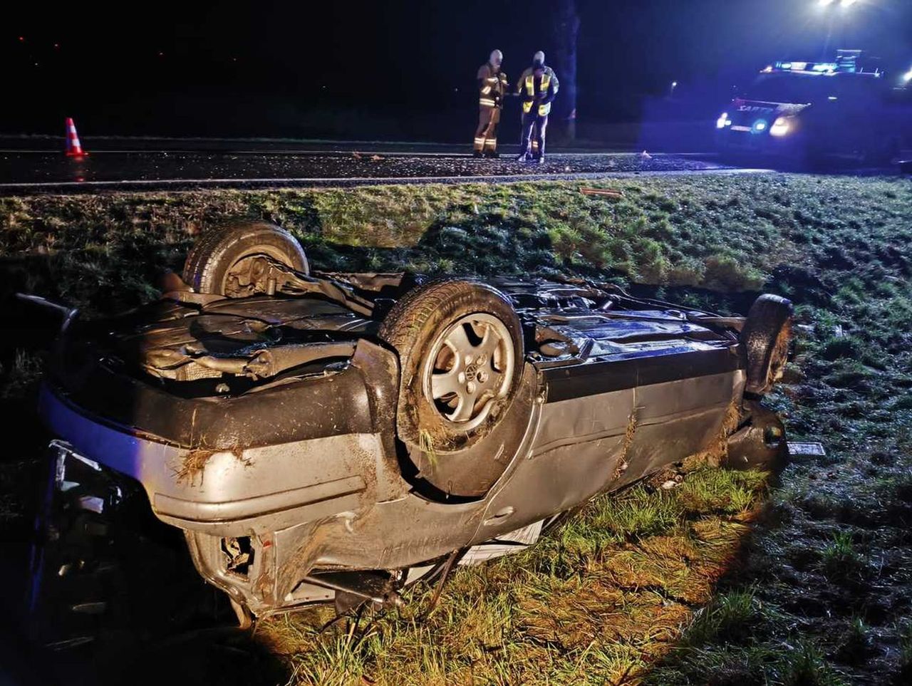 Sędziny: Tragiczny wypadek na DW306. Kierowca pod wpływem narkotyków