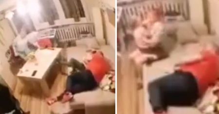 Wstrząsające nagranie. Dziecko krzyczało z przerażenia