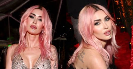 Wulgarna Megan Fox eksponuje pupę w SIATECZKOWEJ mini (ZDJĘCIA)
