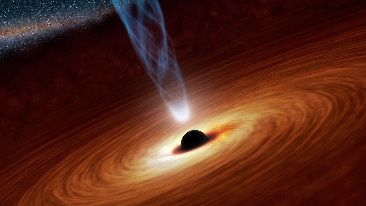 Czarna dziura - ilustracja 