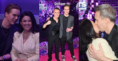 Katarzyna Cichopek z "pasierbem" Julianem wspierają Macieja Kurzajewskiego podczas pierwszego odcinka "TzG"