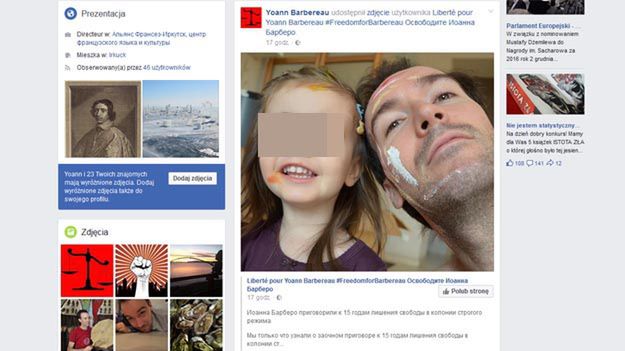 Strony w internecie w różnych językach, m.in. na Facebooku, zachęcają do podpisania petycji ws. uwolnienia Francuza