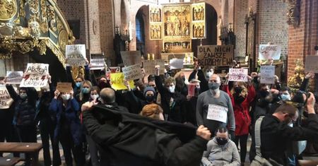 Protesty w kościołach po orzeczeniu Trybunału Konstytucyjnego
