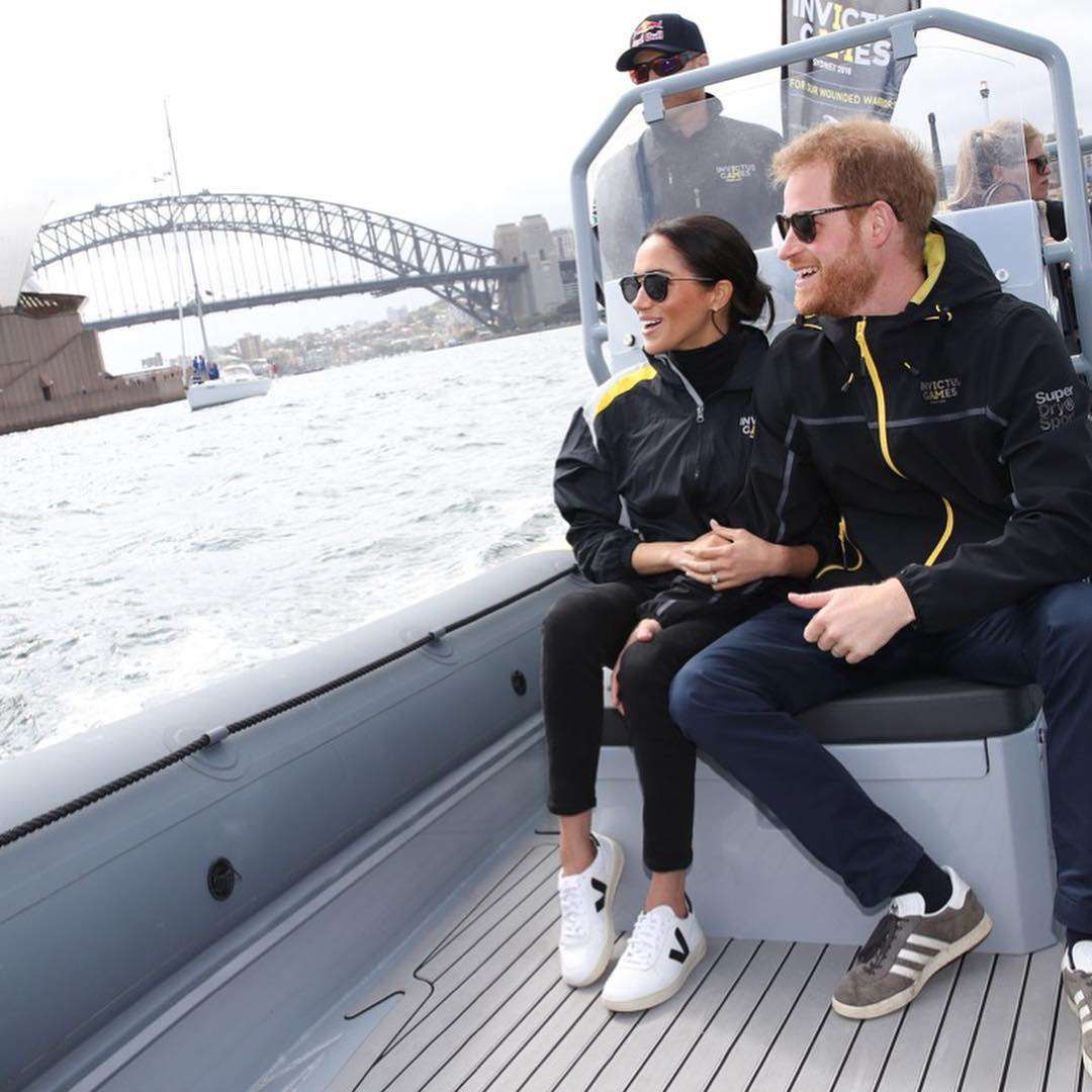 Meghan Markle i książę Harry w dresach i adidasach na Invictus Games