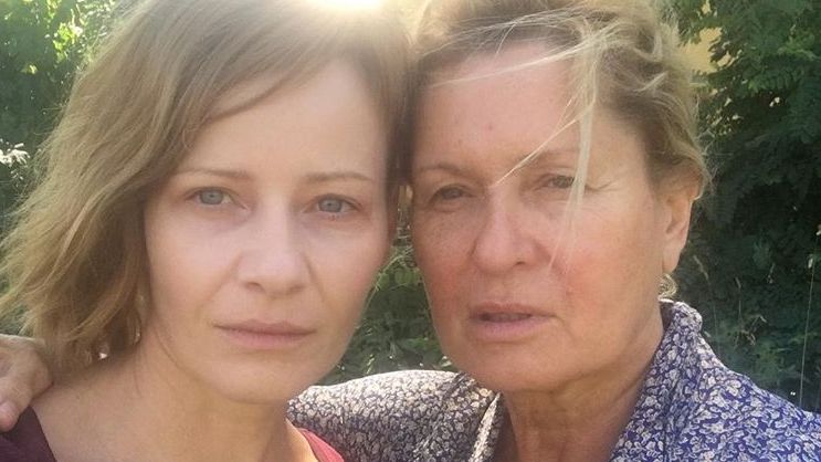 Ewa Kasprzyk i Małgorzata Kożuchowska na planie u Patryka Vegi