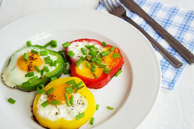 Pepper Flower Shaped Eggs